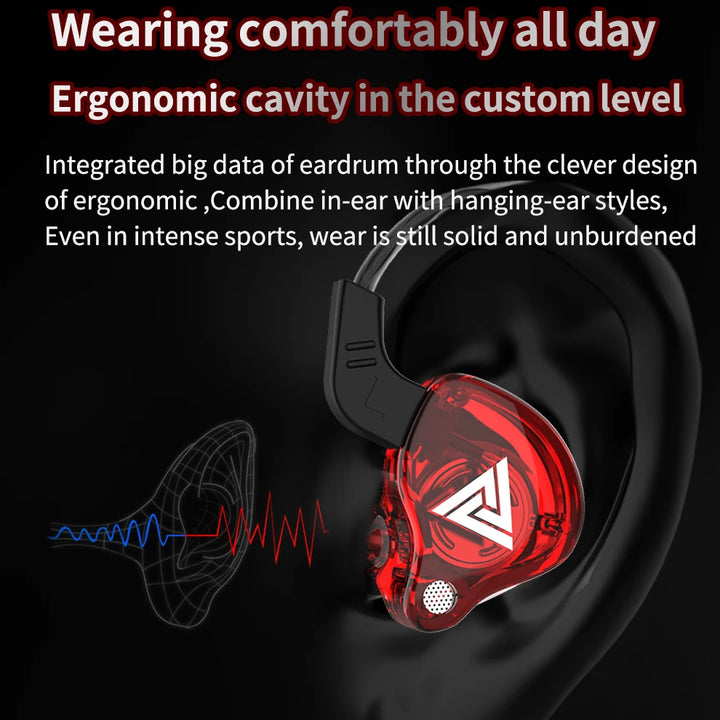 QKZ AK6 — HiFi In-Ear Earphones with Mic & Deep Bass