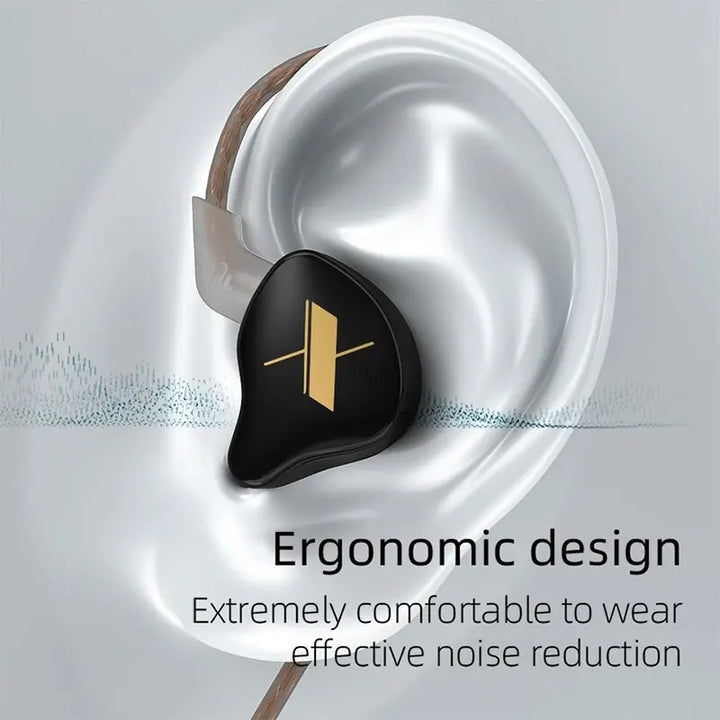 KZ EDX Wired Earphones – Deep Bass & Clear Sound for Music Lovers