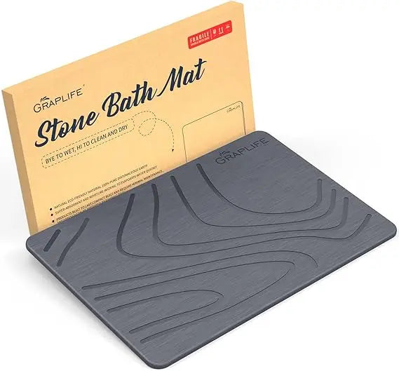 StoneBath — Quick-Dry Diatomaceous Earth Shower Mat