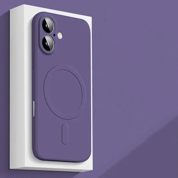 Liquid Silicone Shockproof Case – iPhone 11–17 Series (Luxury Finish)