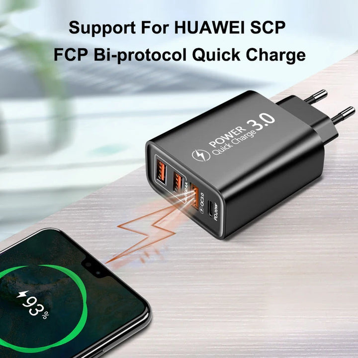 48W Fast Charger – Quick USB & Type-C Power for All Devices