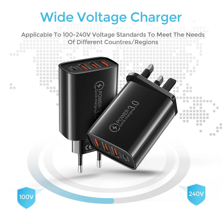 48W Fast Charger – Quick USB & Type-C Power for All Devices