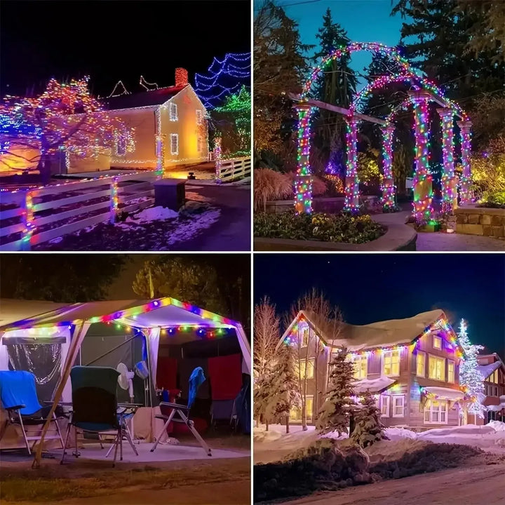 SolarGlow Fairy Lights — Waterproof 8-Mode Garden String Lights