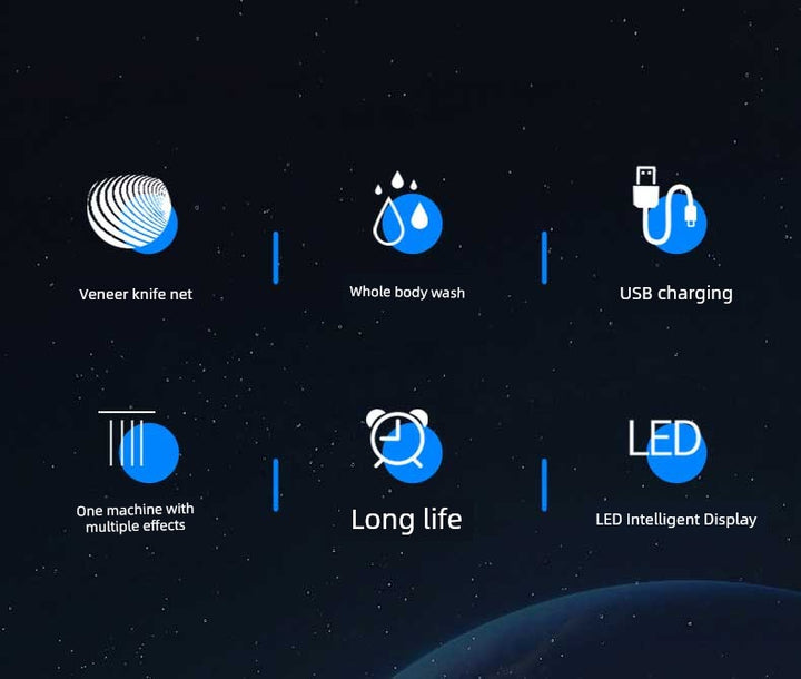 York Nine-Head Bald Shaver – Portable Smooth Head Groomer