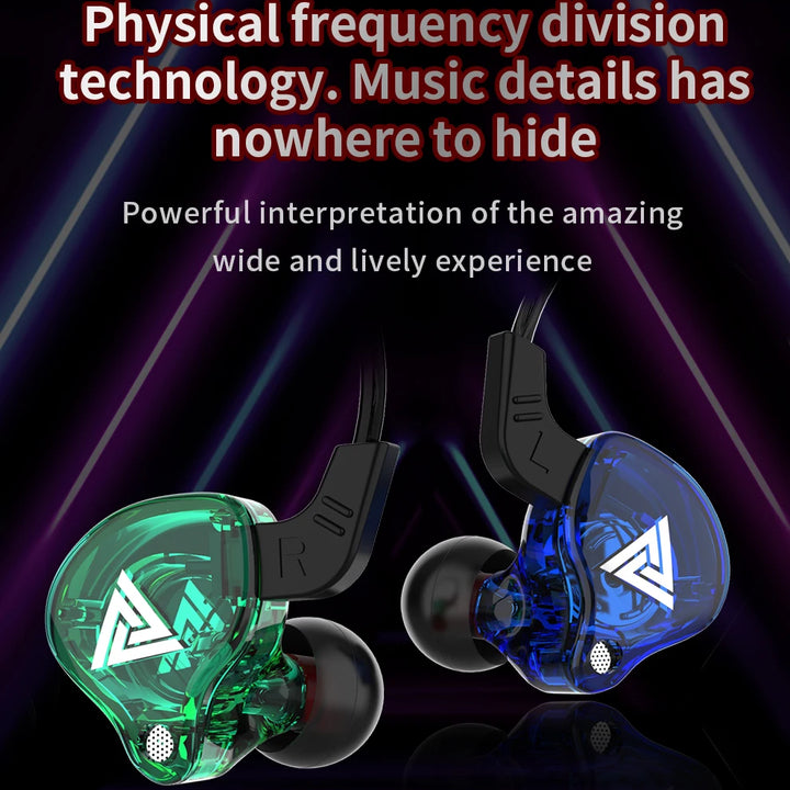 QKZ AK6 — HiFi In-Ear Earphones with Mic & Deep Bass