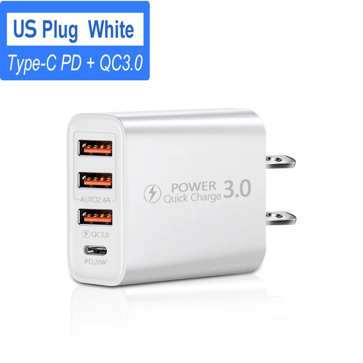 48W Fast Charger – Quick USB & Type-C Power for All Devices
