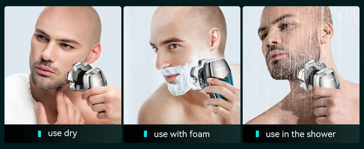 Kensen S18 Rechargeable Head Shaver – Smooth, Comfortable 5-in-1 Grooming