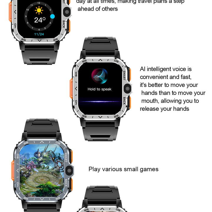 Valdus PGD Pro Smartwatch – HD Dual Camera, NFC, WiFi & Fast 4G Internet