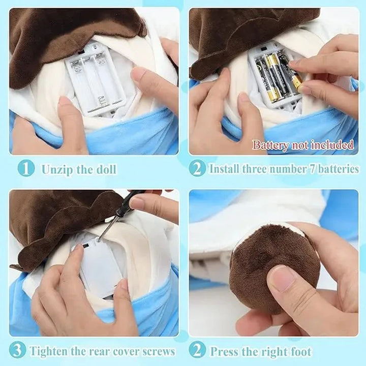 Jesus Breathing Plush – Soothing Musical Sleep Buddy with 4-Level Calm