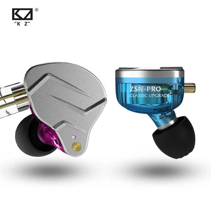 KZ ZSN PRO — Hybrid HiFi In-Ear Earphones (1BA+1DD)