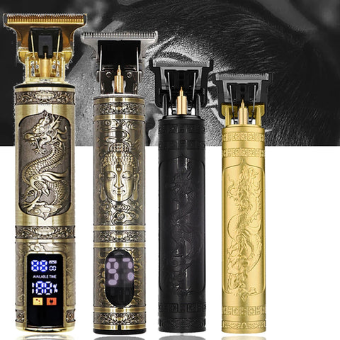 OHS T9 Barber Edition – Cordless Hair & Beard Trimmer | Rechargeable Vintage Style