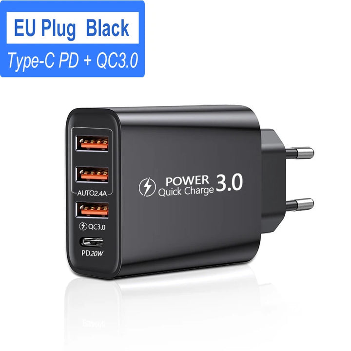 48W Fast Charger – Quick USB & Type-C Power for All Devices