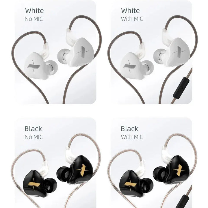 KZ EDX Wired Earphones – Deep Bass & Clear Sound for Music Lovers