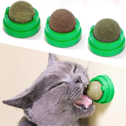 CatNip JoyBall — Wall-Mount Cat Treat & Toy