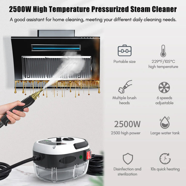 SteamForce 2500W Handheld Cleaner — Precision, Power & Purity