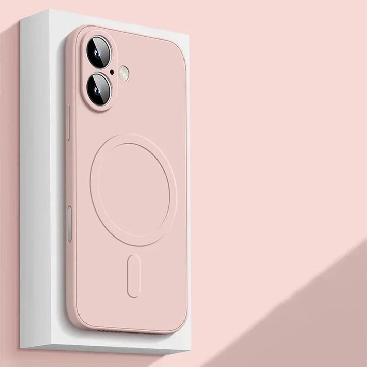 Liquid Silicone Shockproof Case – iPhone 11–17 Series (Luxury Finish)