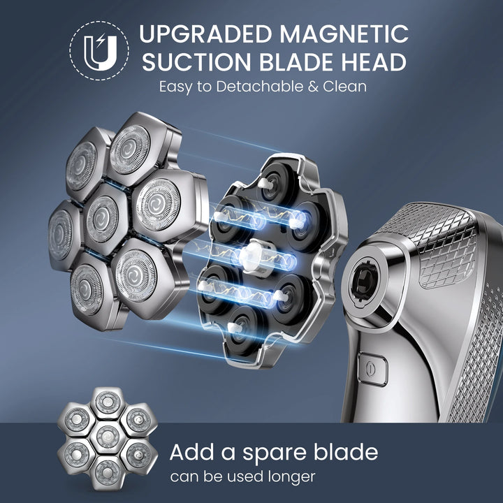 Kensen S18 Rechargeable Head Shaver – Smooth, Comfortable 5-in-1 Grooming