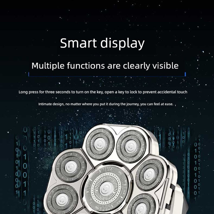 York Nine-Head Bald Shaver – Portable Smooth Head Groomer