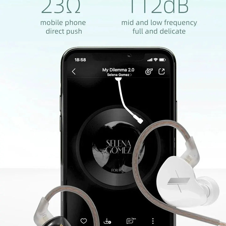 KZ EDX Wired Earphones – Deep Bass & Clear Sound for Music Lovers