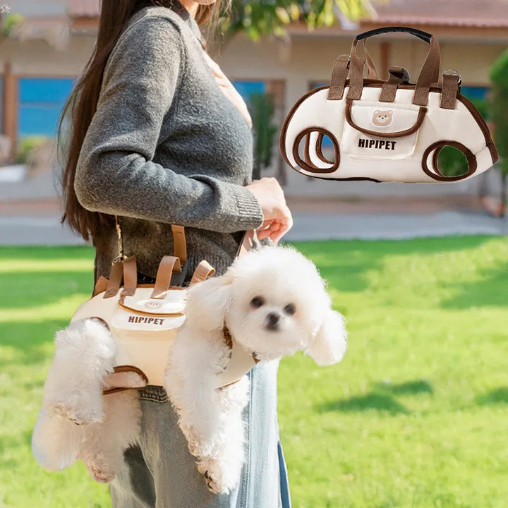 Dog Outing Backpack — Hands-Free Pet Carrier (Dual-Shoulder, Breathable & Portable)