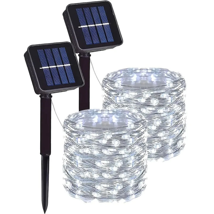 SolarGlow Fairy Lights — Waterproof 8-Mode Garden String Lights