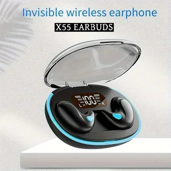 X55 Sleeping Earbuds – Mini Wireless Comfort for Rest & Relaxation