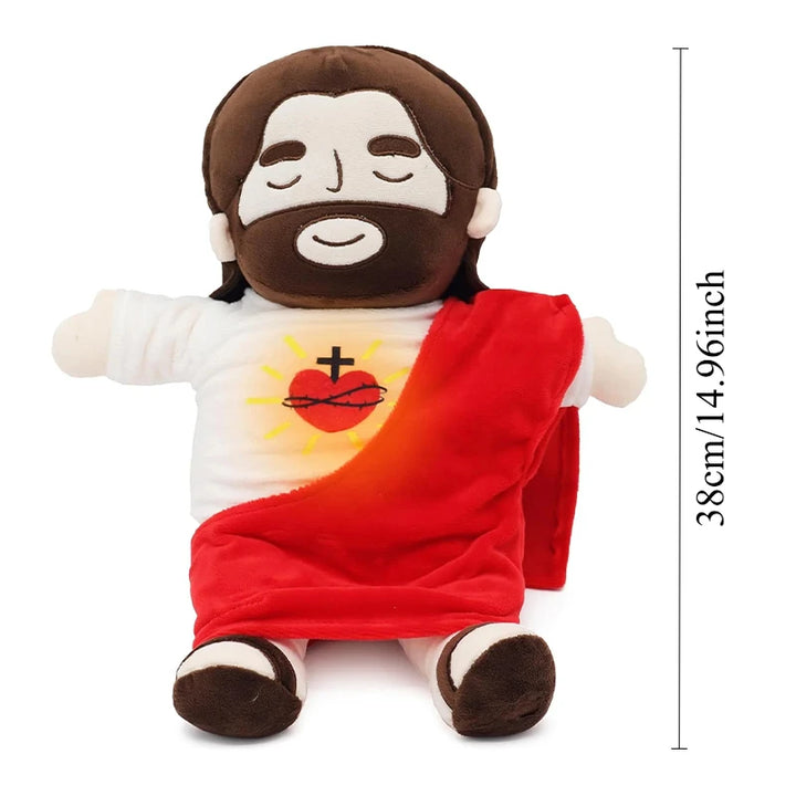 Jesus Breathing Plush – Soothing Musical Sleep Buddy with 4-Level Calm