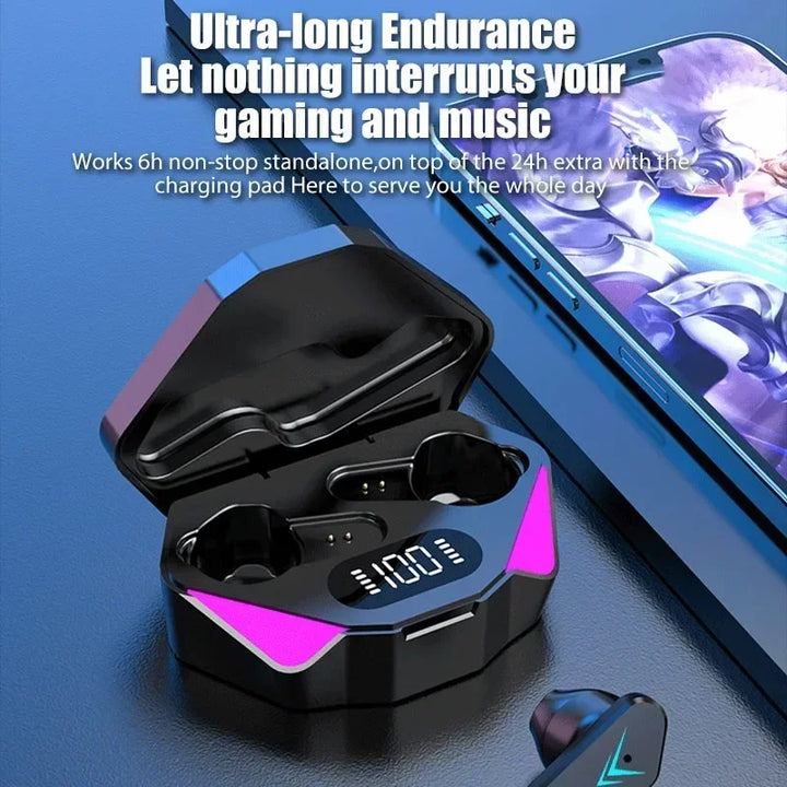 NEW AIR X15 Wireless Gaming Earbuds – Bluetooth Headphones with Mic (15ms Low Latency)