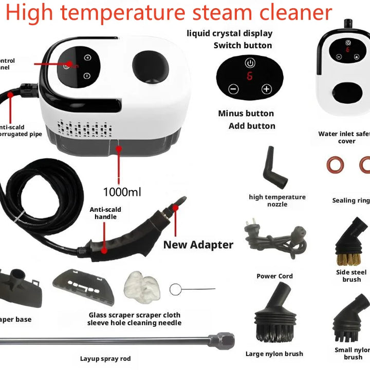 High Temperature Steam Cleaning Machine 2025 — Multi-Function Home Disinfection & Air Conditioner Cleaner