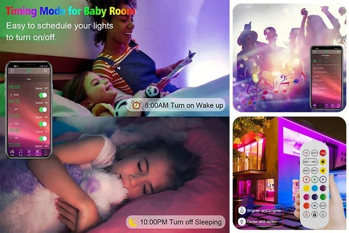 LumiStrip RGB — USB 5V LED Light Strip with Bluetooth & App Control