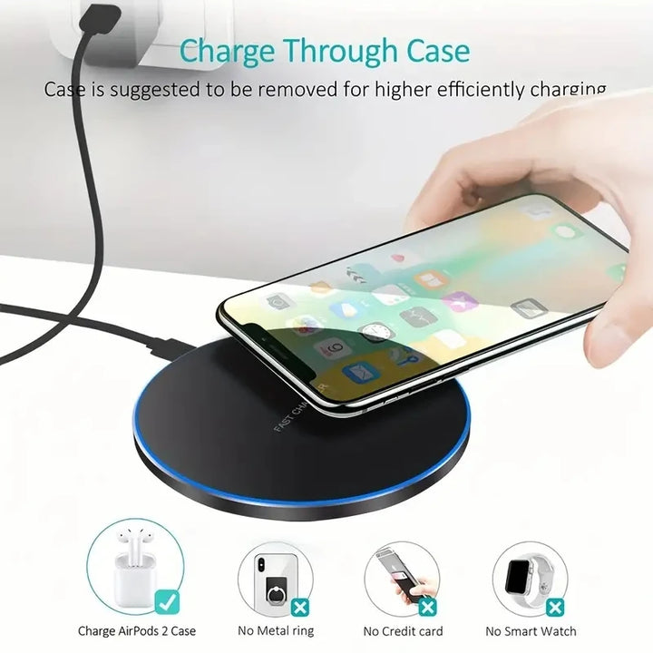 30W Wireless Charger – Fast & Easy Charging for Any Phone