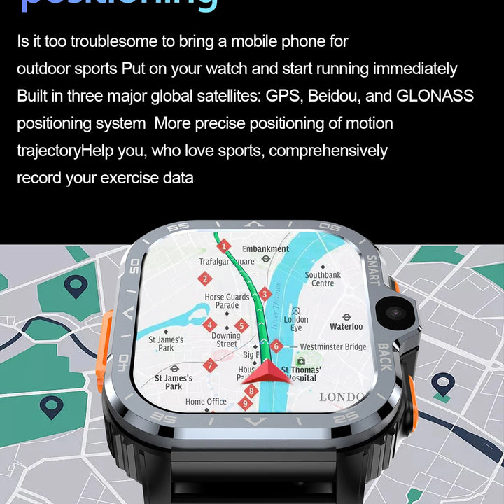 Valdus PGD Pro Smartwatch – HD Dual Camera, NFC, WiFi & Fast 4G Internet
