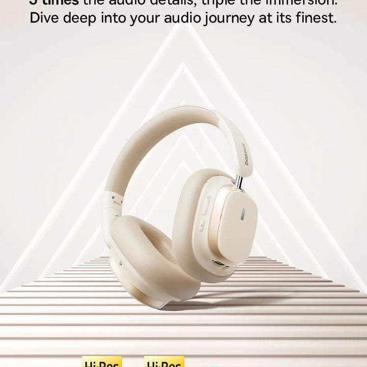 Baseus Bowie H1s Wireless Headphones – Bluetooth 5.4 | 46dB ANC & Hi-Res Audio