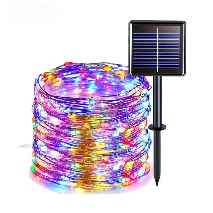 Solar Outdoor String Lights – Waterproof Twinkle LEDs for Garden & Patio