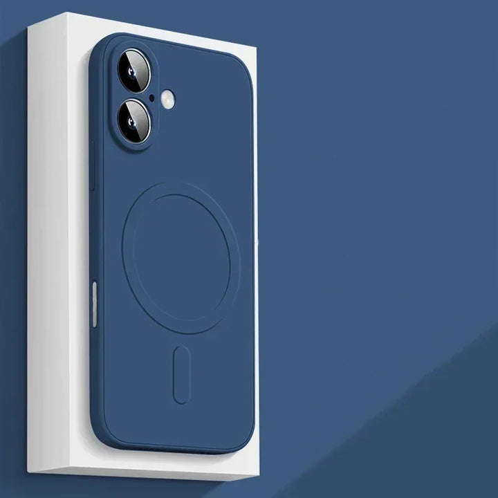 Liquid Silicone Shockproof Case – iPhone 11–17 Series (Luxury Finish)