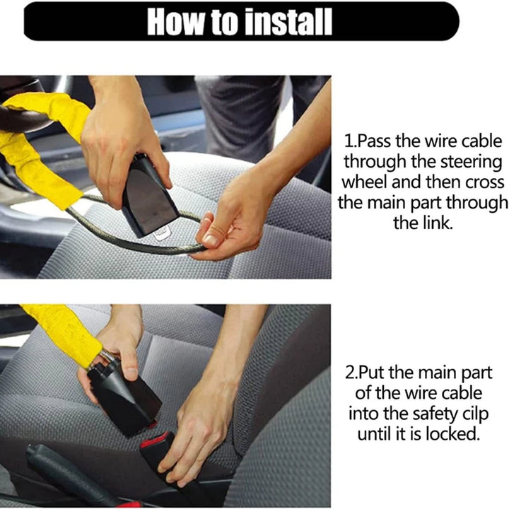 SteelGuard — Car Steering Wheel Anti-Theft Lock