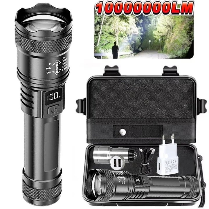 High-Power LED Flashlight – Rechargeable & Ultra Bright for Outdoor Use