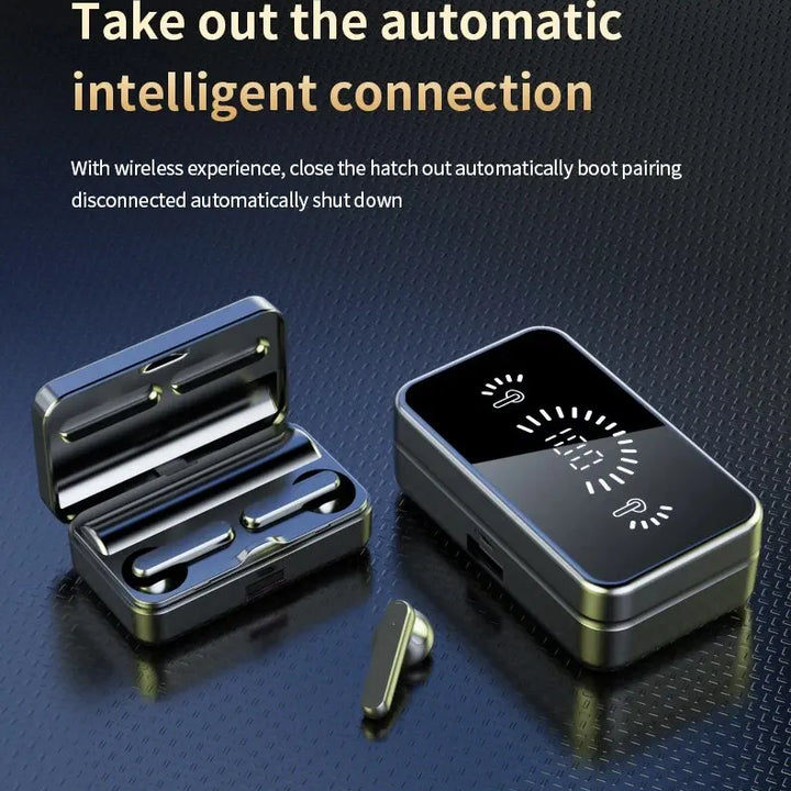 S20 MirrorPods — Wireless Bluetooth Earbuds with Touch Control & Digital Display